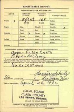Page 2 - Selective Service Registration Cards, World War II: Fourth Registration