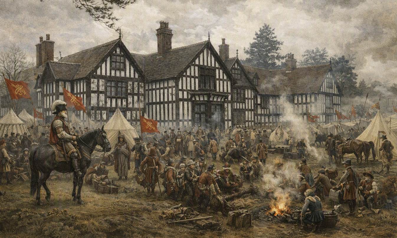 Prince Rupert�s royalist encampment