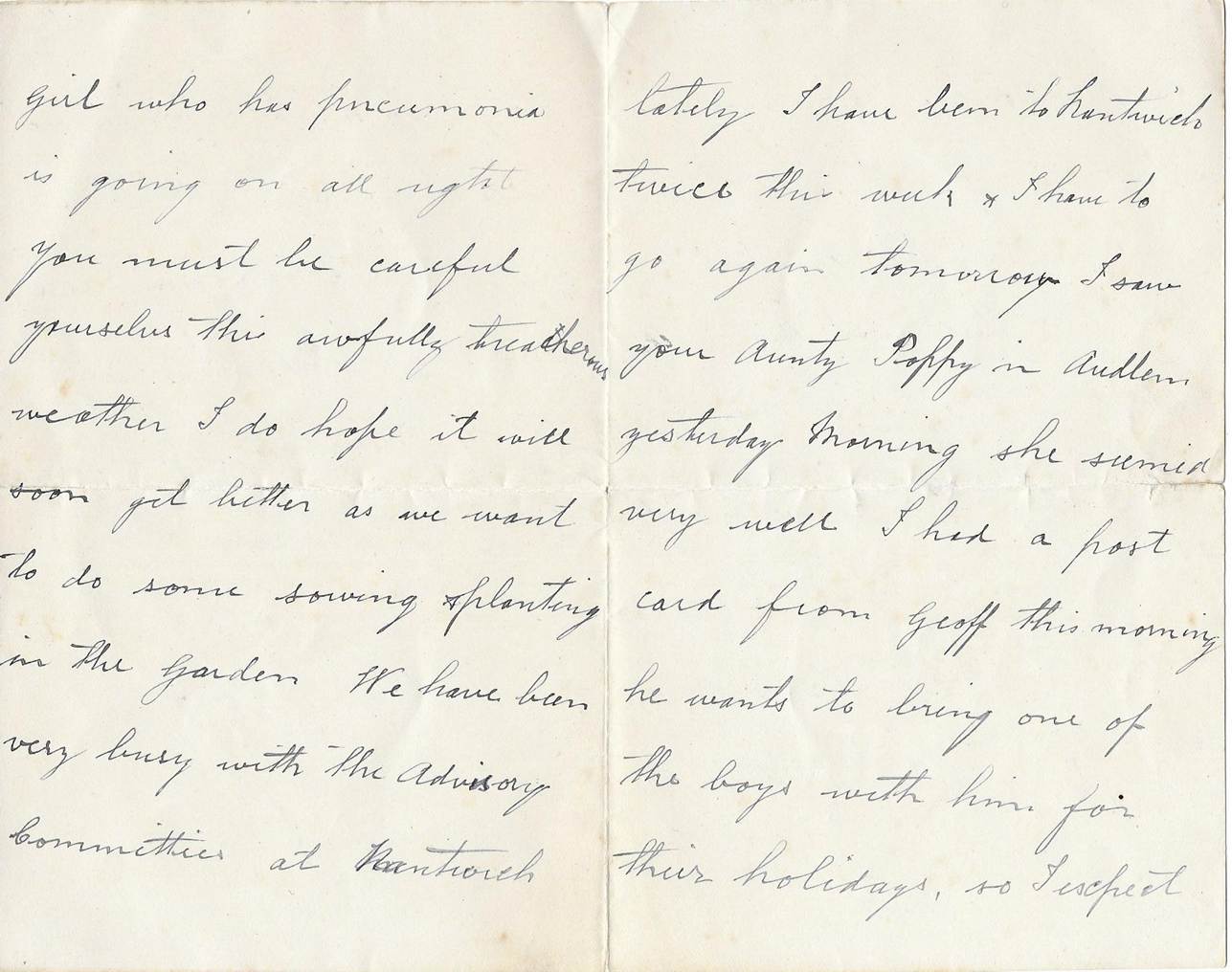 A letter with handwriting on it
Description automatically generated