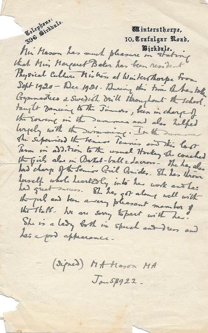 A letter from a writer
Description automatically generated