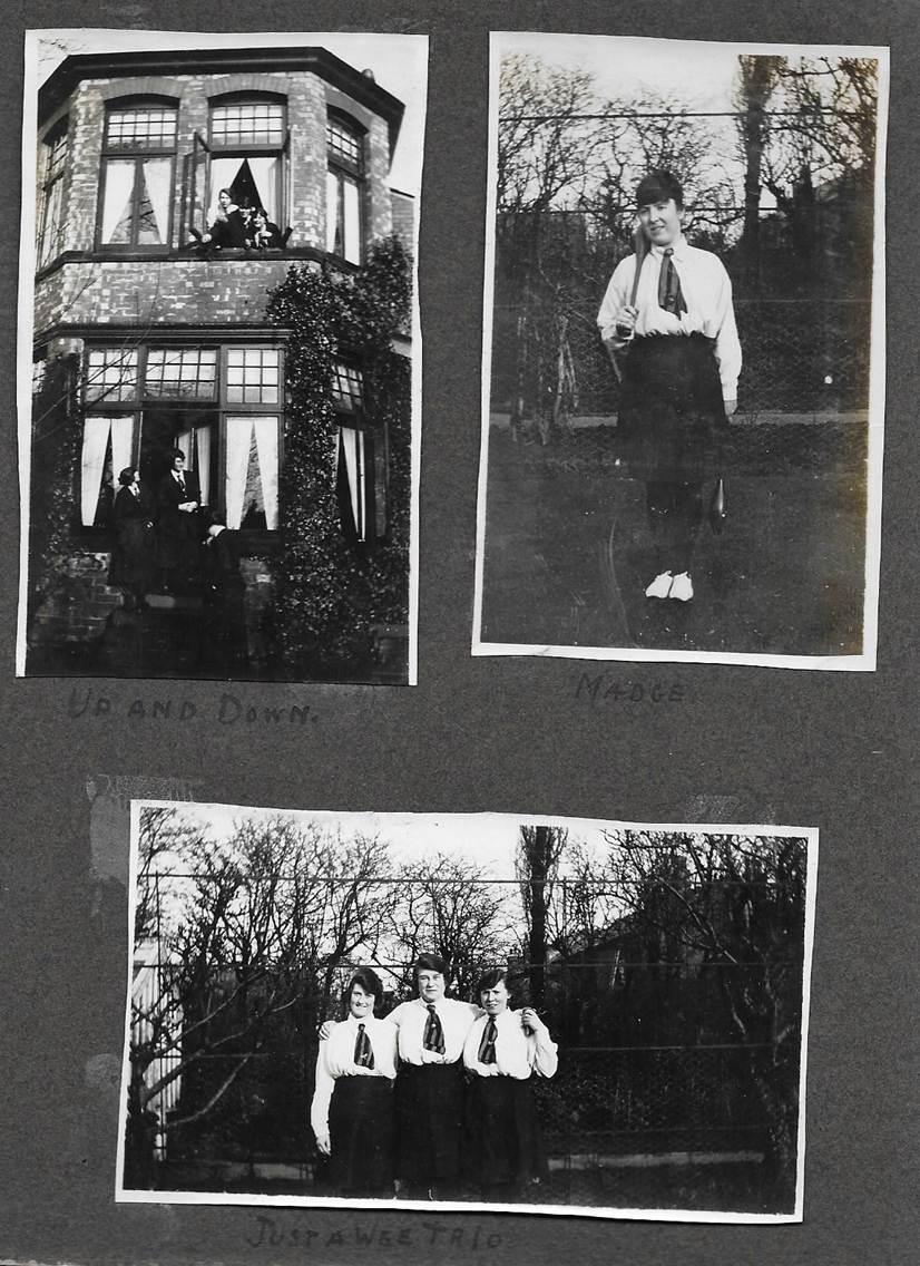A black and white photo album
Description automatically generated