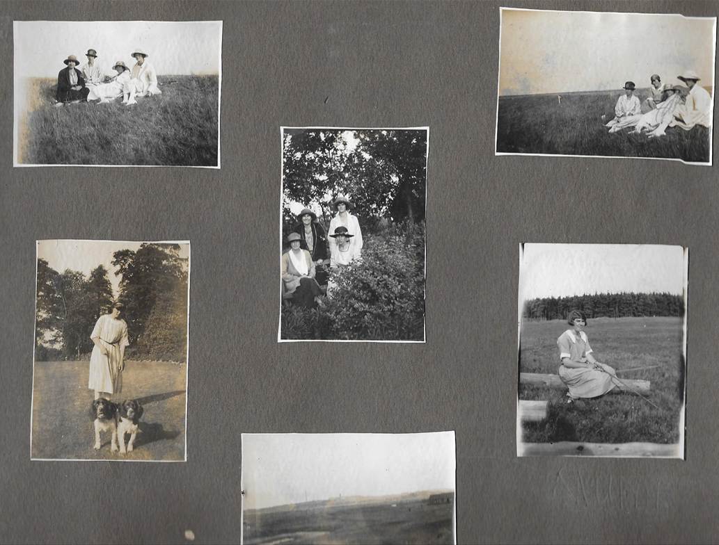 A collection of photos on a board
Description automatically generated