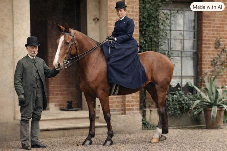 Victorian equestrian colourisation