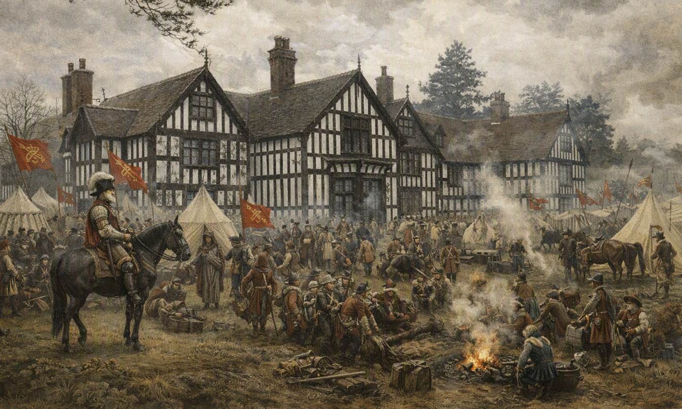 Prince Rupert�s royalist encampment