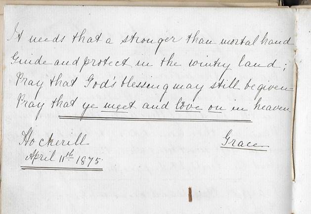 A handwritten letter with black ink
Description automatically generated