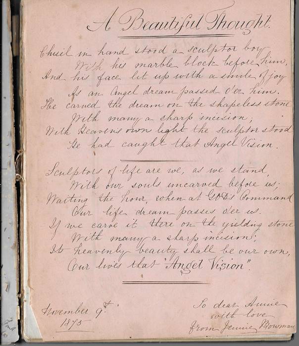 A close-up of a handwritten letter
Description automatically generated