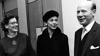Desert Island Discs, Castaways through the years - Dame Margot Fonteyn with Producer Monica Chapman and Roy Plomley, 1965. - BBC Radio 4