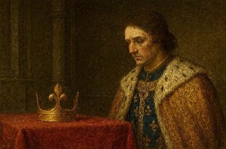 A person wearing a gold robe and a crown

AI-generated content may be incorrect.