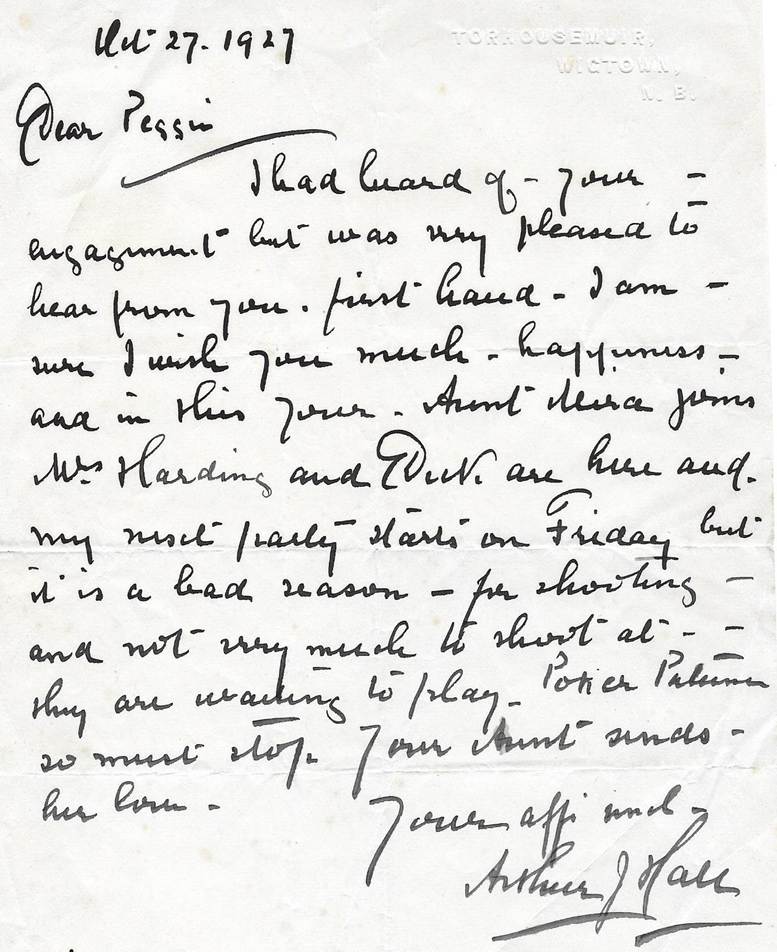 A letter from a famous writer
Description automatically generated