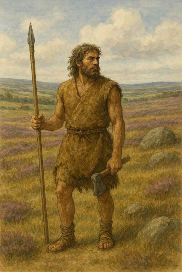 A person holding an ax in a field
AI-generated content may be incorrect.