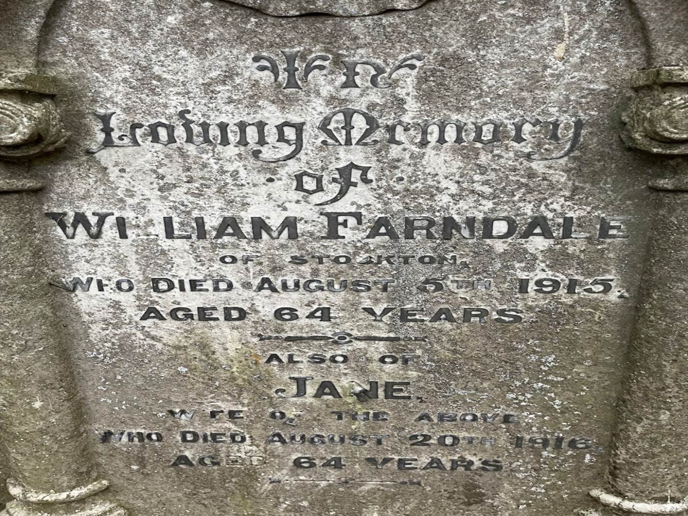 A close-up of a grave
Description automatically generated with low confidence