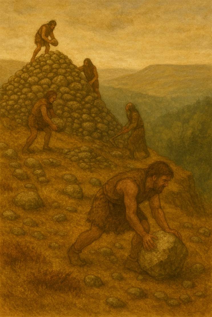 A group of people working on a mountain
AI-generated content may be incorrect.