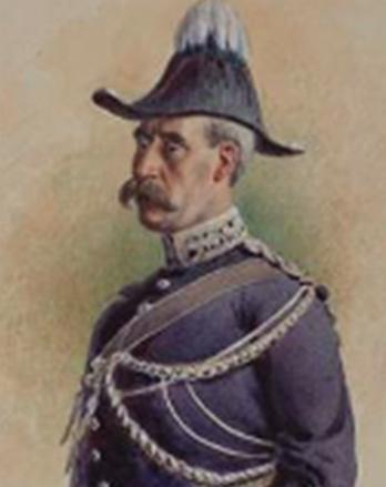 A person in a uniform
Description automatically generated