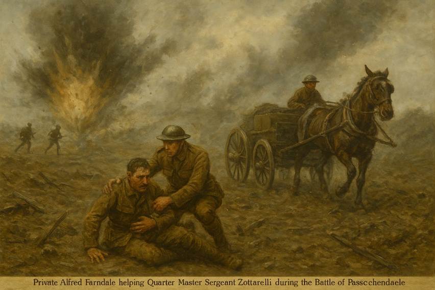 A painting of soldiers in a field
AI-generated content may be incorrect.