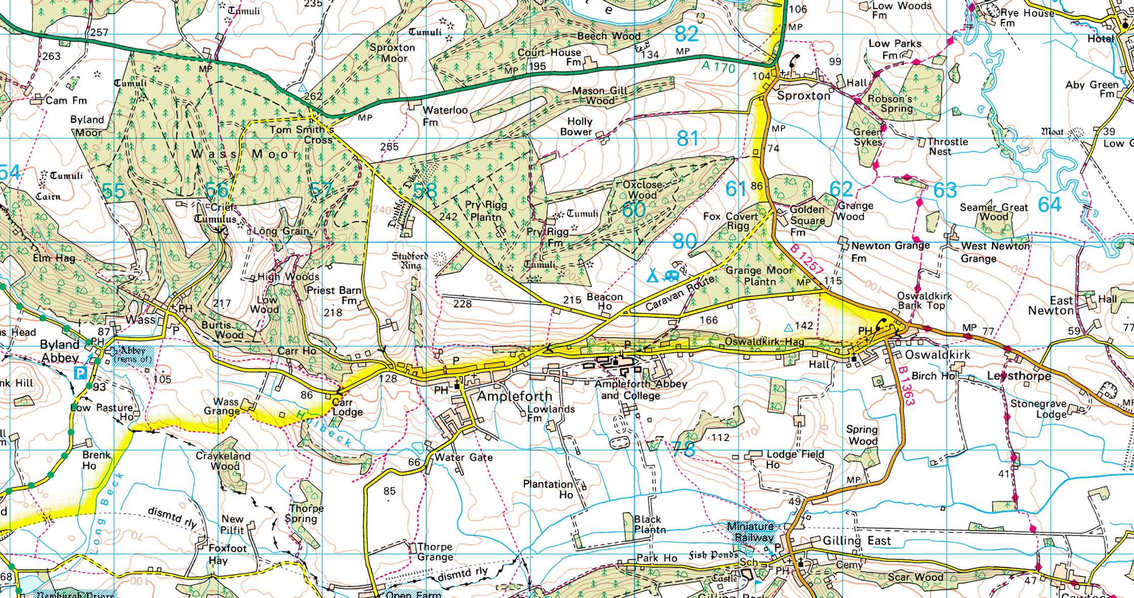A map of a route
Description automatically generated