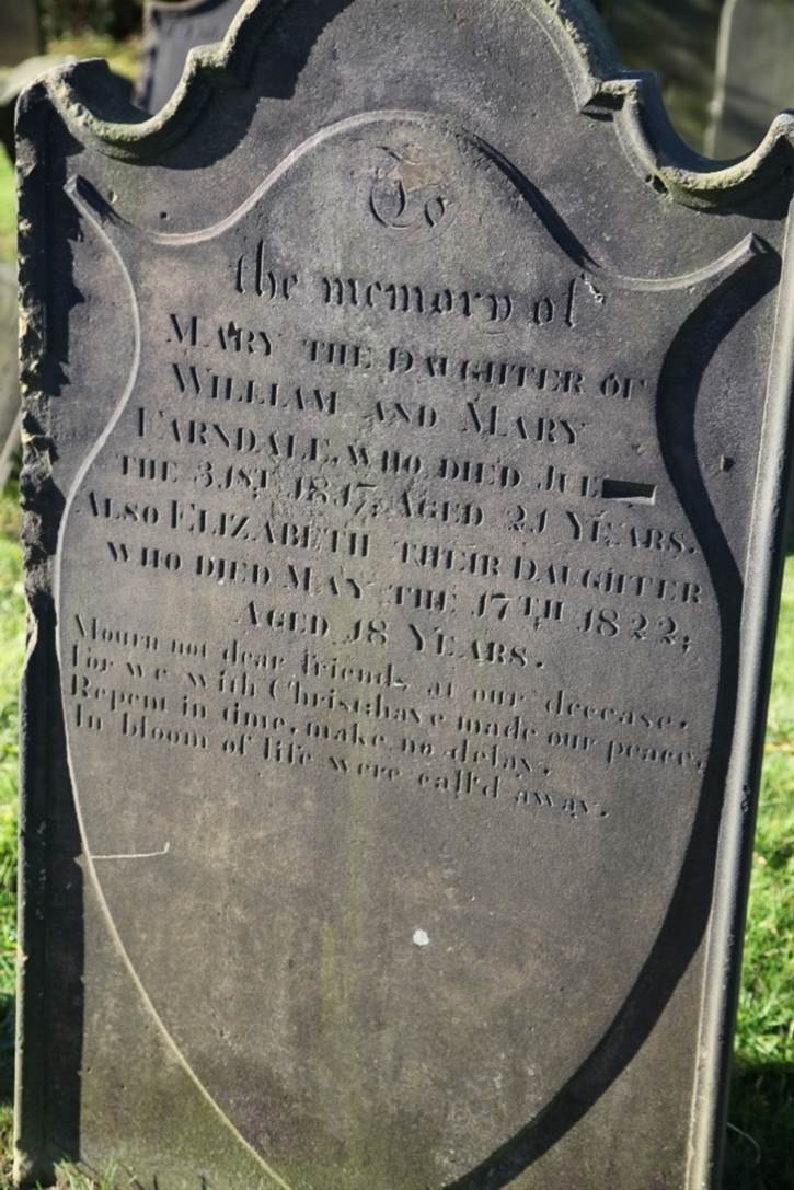 A close-up of a grave stone
Description automatically generated