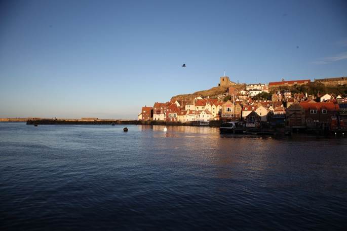 A body of water with buildings in the background
Description automatically generated